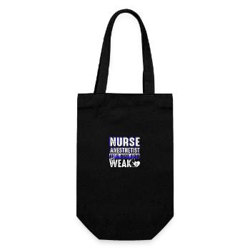 Nurse Anesthetist Not For The Weak - Gift Bag for Bottles - black - Front