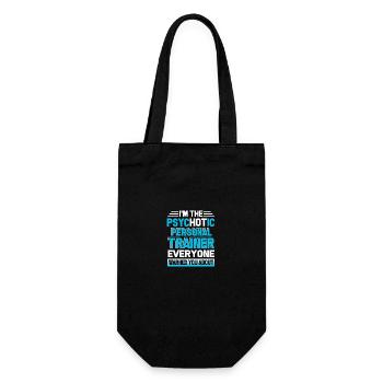 Personal Trainer Psychotic Personal Trainer - Gift Bag for Bottles - black - Front