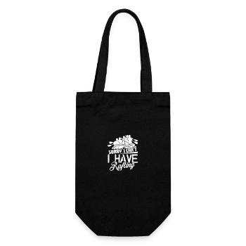 Rafting I Can't I Have Rafting - Gift Bag for Bottles - black - Front