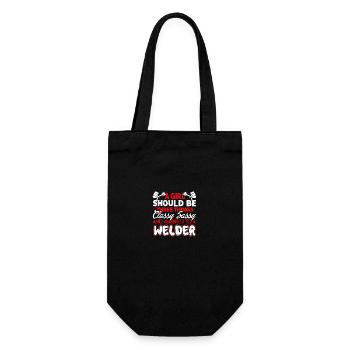 Welder Married To A Welder - Gift Bag for Bottles - black - Front
