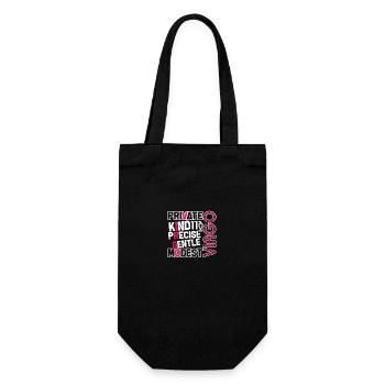 Virgo Meaning Kind Precise Gentle - Gift Bag for Bottles - black - Front