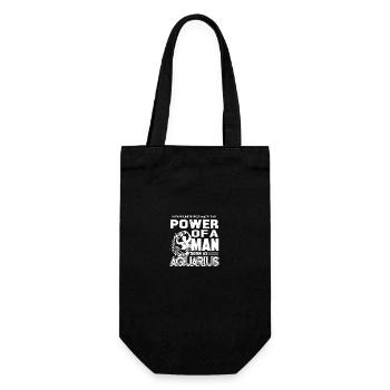 Aquarius Never Underestimate An Aquarius Man - Gift Bag for Bottles - black - Front