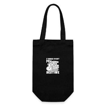Book Book I Read Past My Bedtime - Gift Bag for Bottles - black - Front