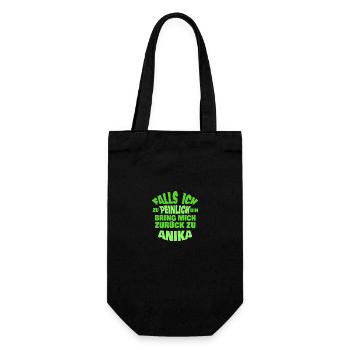 Bachelor party Anika - Gift Bag for Bottles - black - Front