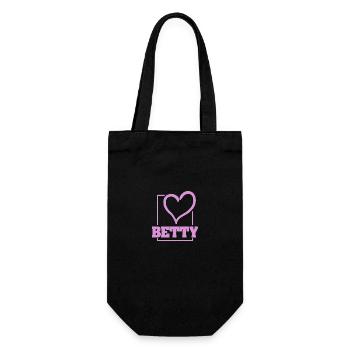 Betty as Bachelorette - Gift Bag for Bottles - black - Front