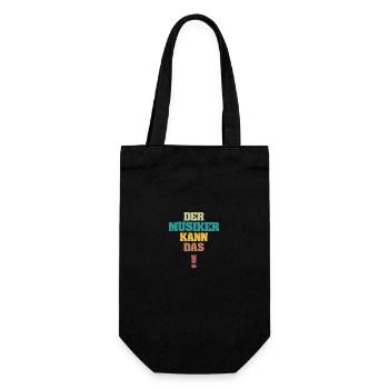 Musicien drôle - Sac à bouteille - noir - Devant