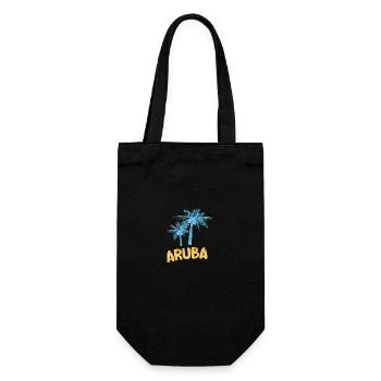 Gift for Aruba - Gift Bag for Bottles - black - Front