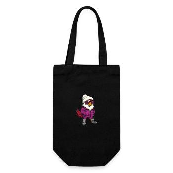 Coq d’hiver - Sac à bouteille - noir - Devant