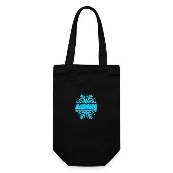 Cadeau pour Agnès - Sac à bouteille - noir - Devant