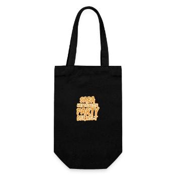 Geschenk für Saba - Geschenkbeutel für Flaschen - Schwarz - Vorne
