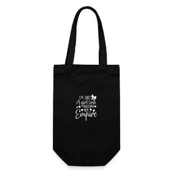 I am Just A Girl Building Her Empire - Gift Bag for Bottles - black - Front