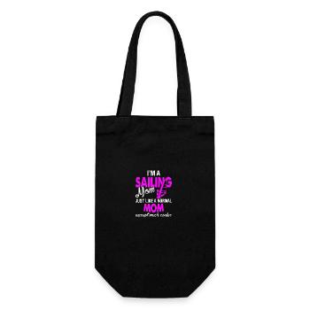 I am A Sailing Mom - Gift Bag for Bottles - black - Front