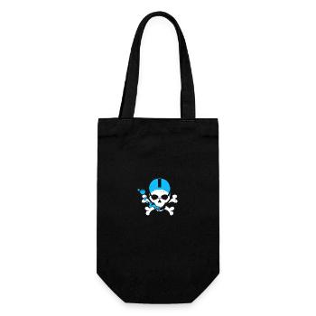 Swimming Skull - Gift Bag for Bottles - black - Front