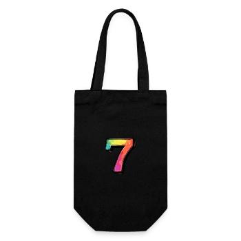 Bande dessinée à 7 chiffres - Sac à bouteille - noir - Devant
