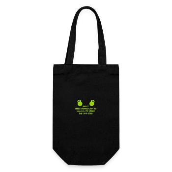 Weightlifting Barbell Ezfit - Gift Bag for Bottles - black - Front