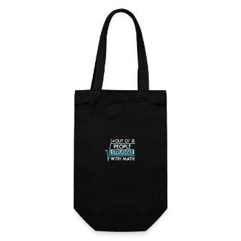 4 Out Of 3 People Struggle With Math - Gift Bag for Bottles - black - Front