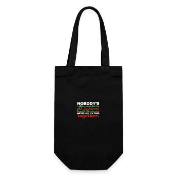 Merry Christmas - Gift Bag for Bottles - black - Front