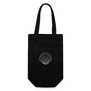 Shell Rays Silhouette - Gift Bag for Bottles - black - Front
