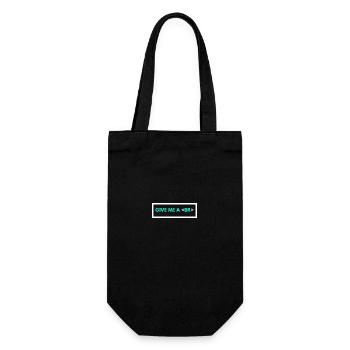 Codierung Humor Lustiger Programmierer Geschenk HTML Break Tag - Geschenkbeutel für Flaschen - Schwarz - Vorne