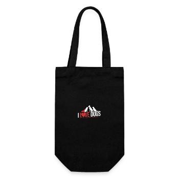 I Love Dog - Gift Bag for Bottles - black - Front