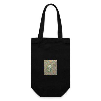 Champignon de rêve - Sac à bouteille - noir - Devant