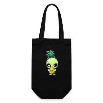 Alien aux poils d’ananas - Sac à bouteille - noir - Devant
