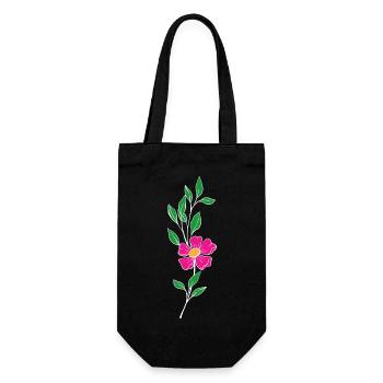 Florist Flower Plant Nature Gardener - Gift Bag for Bottles - black - Front