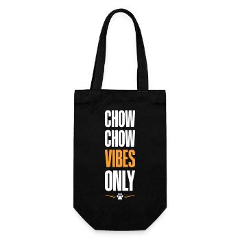 Chow Chow Vibes Only - Gift Bag for Bottles - black - Front