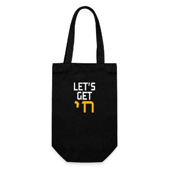 Hanukkah - Gift Bag for Bottles - black - Front