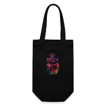 Ibiza Party Crew Bunt - Geschenkbeutel für Flaschen - Schwarz - Vorne