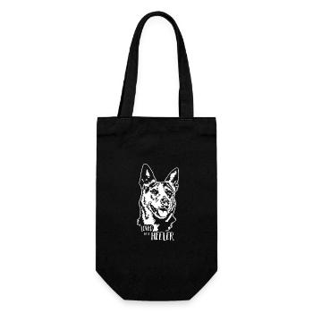 Australian Cattle Dog loved by a Heeler Wilsigns - Gift Bag for Bottles - black - Front