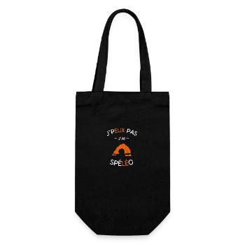 J'peux pas j'ai Spéléo - Sac à bouteille - noir - Devant