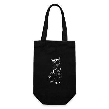 Australian Cattle Dog Silhouette Dogs Wilsigns - Gift Bag for Bottles - black - Front