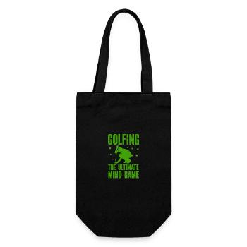 Golf - Golfclub Goldspieler Birdie Elite Luxus - Geschenkbeutel für Flaschen - Schwarz - Vorne