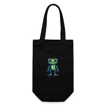 Frog Halloween Animal - Gift Bag for Bottles - black - Front