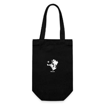 Boys Playing Soccer - Gift Bag for Bottles - black - Front