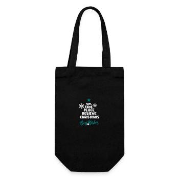 Joy Love Peace Believe Christmas - Gift Bag for Bottles - black - Front