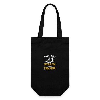 I Don't Need Reason To Go Camping - Gift Bag for Bottles - black - Front