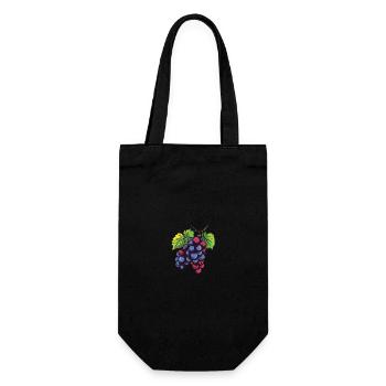 Grapes - Gift Bag for Bottles - black - Front