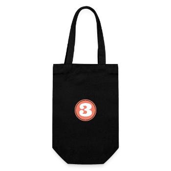 3 lustiges Geschenk-T-Shirt - Geschenkbeutel für Flaschen - Schwarz - Vorne