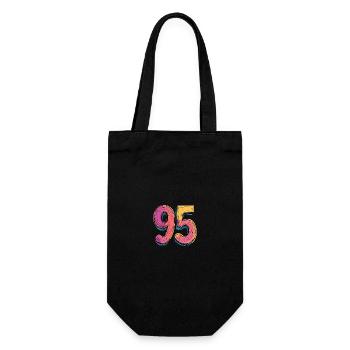 95 Number Comic - Gift Bag for Bottles - black - Front