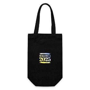 Mallorca 2025 - Geschenkbeutel für Flaschen - Schwarz - Vorne