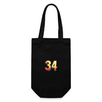 34 Number Comic - Gift Bag for Bottles - black - Front