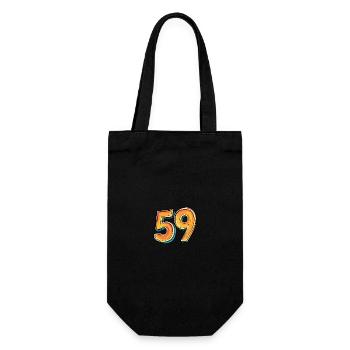 Bande dessinée à 59 chiffres - Sac à bouteille - noir - Devant