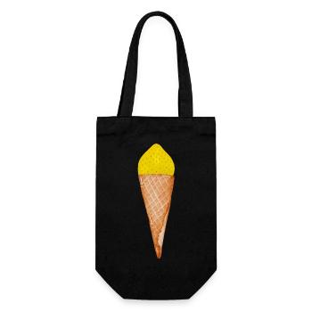 Crème glacée au citron - Sac à bouteille - noir - Devant