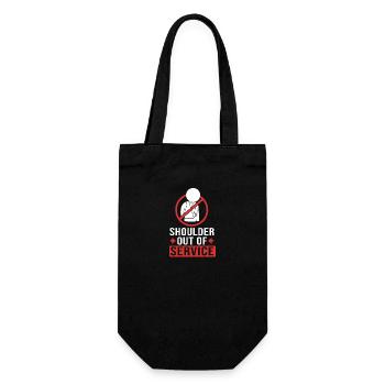 Broken Arm Bone Fracture - Gift Bag for Bottles - black - Front
