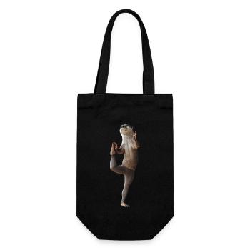 Otter - Geschenkbeutel für Flaschen - Schwarz - Vorne