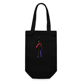 Modere Kunst - Geschenkbeutel für Flaschen - Schwarz - Vorne