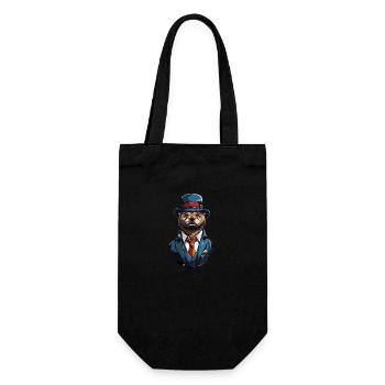 Otter Gangster Oldschool - Sac à bouteille - noir - Devant