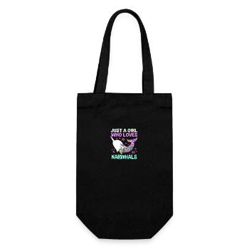 Narwhal - Gift Bag for Bottles - black - Front